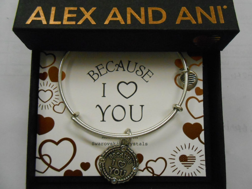 Alex and Ani Womens Because I Love You III Bangle