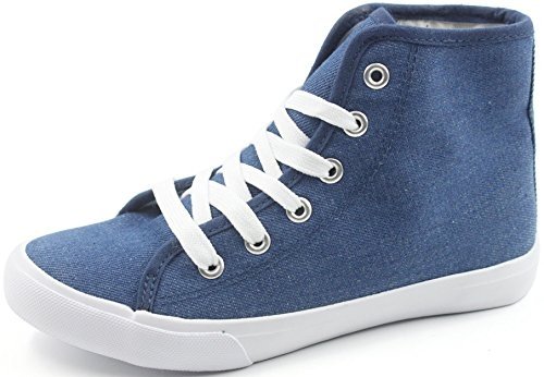 Pitter Patter Classic Kids Unisex Canvas High Hi Top Sneakers Infant to Big Kid Sizes Chukka Shoes