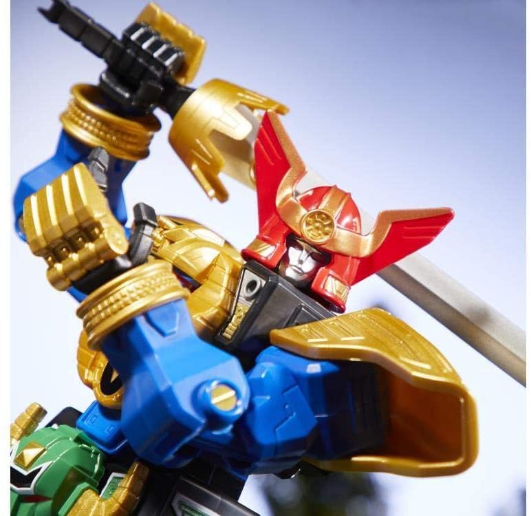 Power Rangers Zeo Megazord 12-inch Collectible Action Figure Highly Posable Toy with Multiple Helmets and Accessories Classic TV Series-Inspired