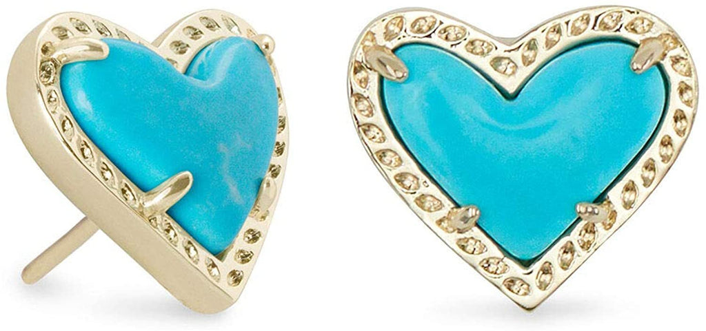 Kendra Scott Ari Heart Stud Earrings for Women, Fashion Jewelry