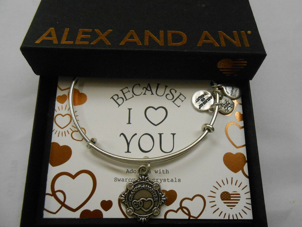 Alex and Ani Womens Because I Love You Granddaughter III Bangle