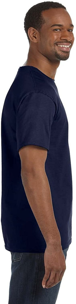 Hanes ComfortBlend EcoSmart Crewneck Men's T-Shirt,Deep Navy,Medium