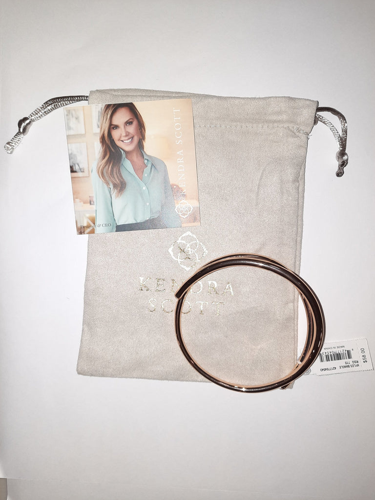 Kendra Scott Myles Bangle Bracelet, Rose Gold