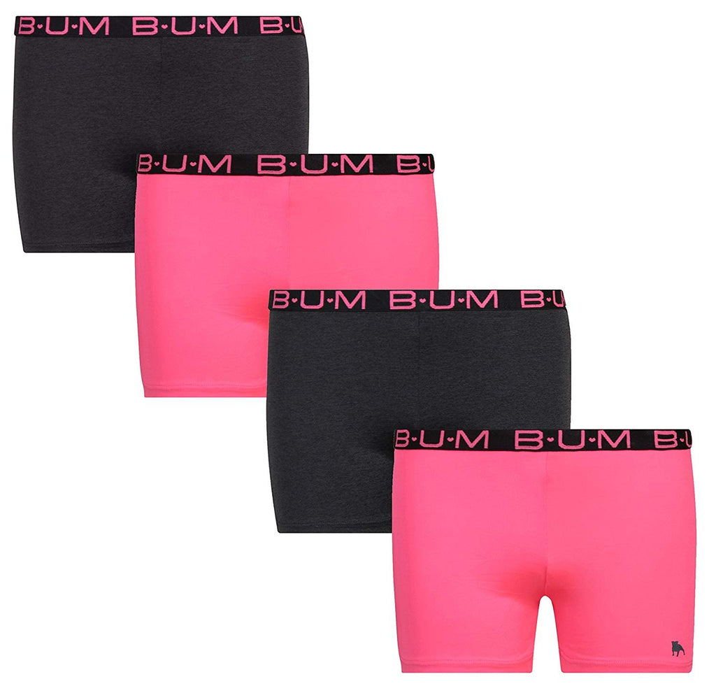 B.U.M. Equipment Girls' Active Playground School Uniform Dance Shorts - 4 Pack