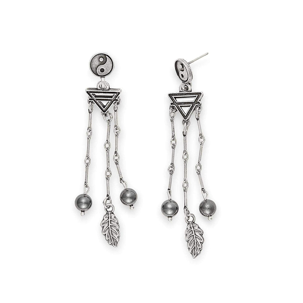 Alex and Ani Women's Yin Yang Chandelier Earrings