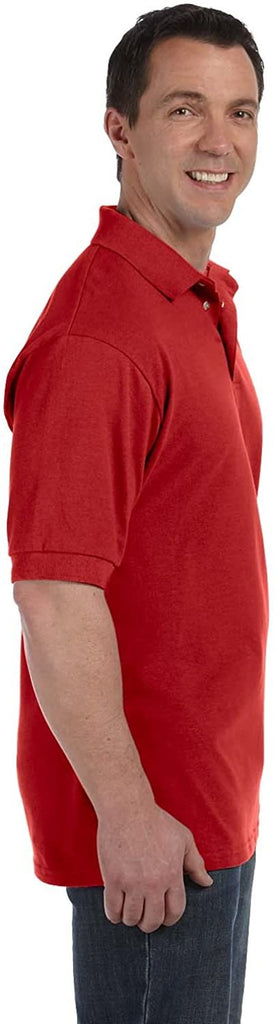 Hanes Men's EcoSmart Comfortsoft Blended Jersey Sport Polo Shirt