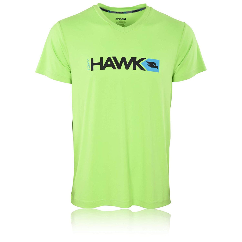 TONY HAWK Mens Lounge Shirt - Super Soft Jersey V-Neck T Shirt Spandex/Polyester Blend Birdman Sleep Pajama