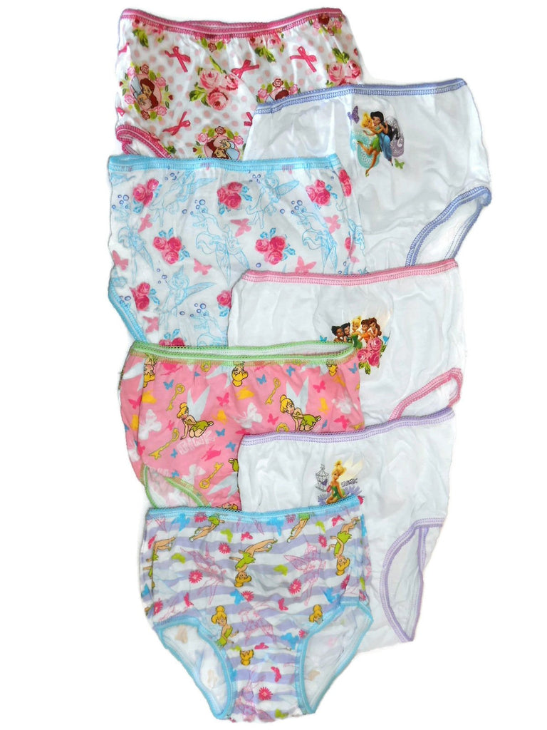 FAIRIES Panties Toddler Girls' 7-pack 2T/3T, 4T TINKERBELL NEW Handcraft DISNEY