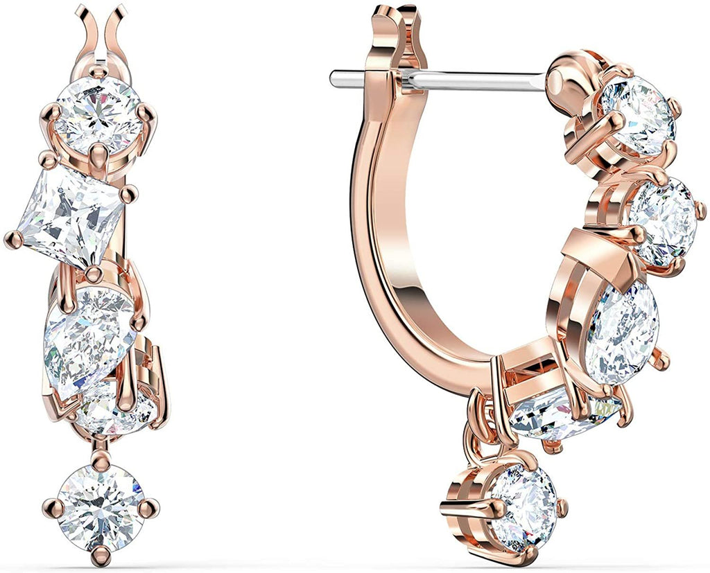 SWAROVSKI Women's Attract Rose-Gold Tone Plated White Crystal Jewelry Collection