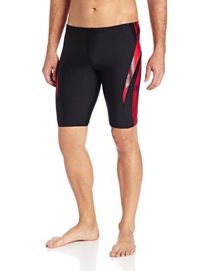 Speedo Boys Xtra Life Lycra Digital Surge Jammer RED Swimsuit 22-28