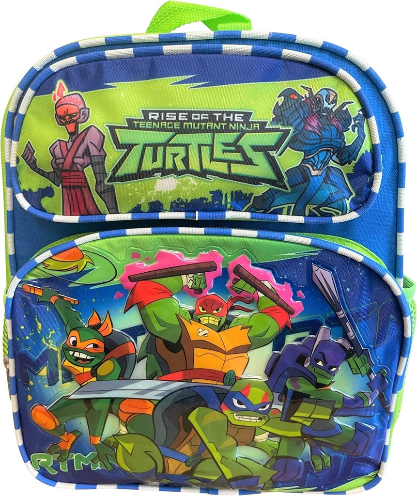 KBNL Ninja Turtles 12'' Toddler Size Backpack A19568, Blue and Red