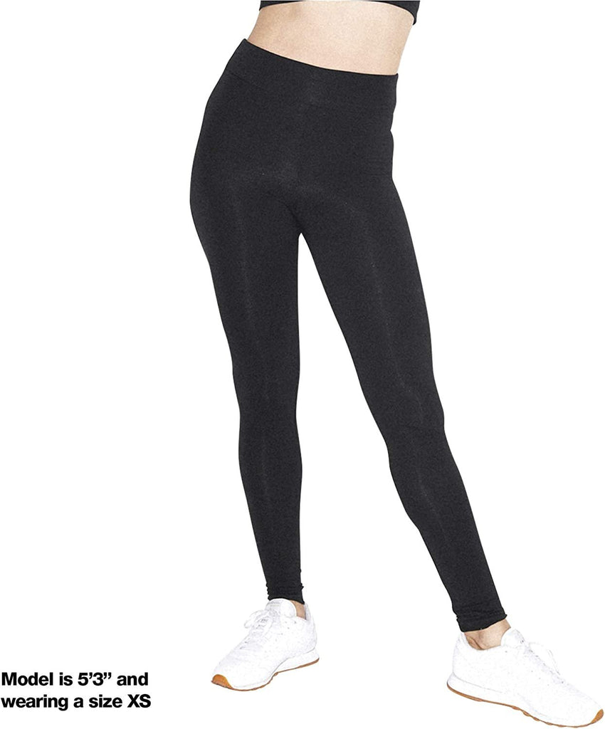 American Apparel Women's Cotton Spandex Jersey High-Waist Leggings