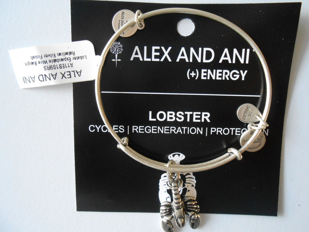 Alex and Ani Womens Lobster Charm Bangle