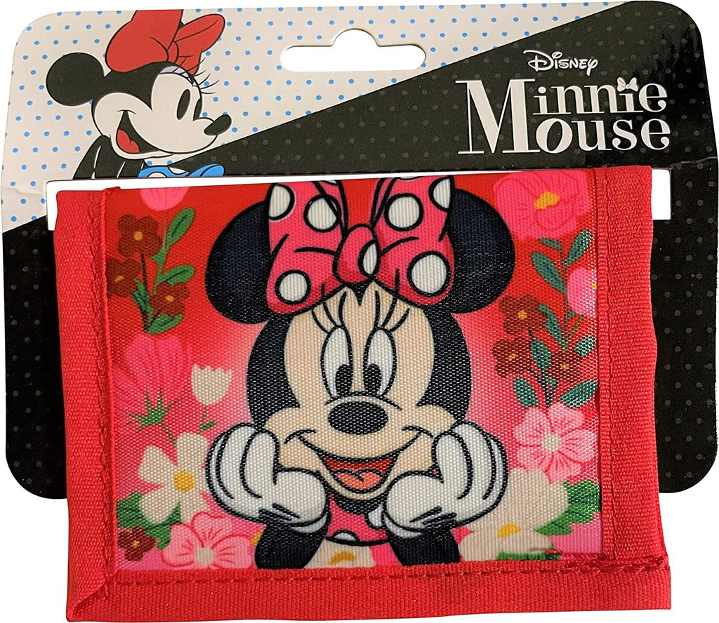 Minnie Mouse Little Girl Bifold Wallet With Zippered Pocket