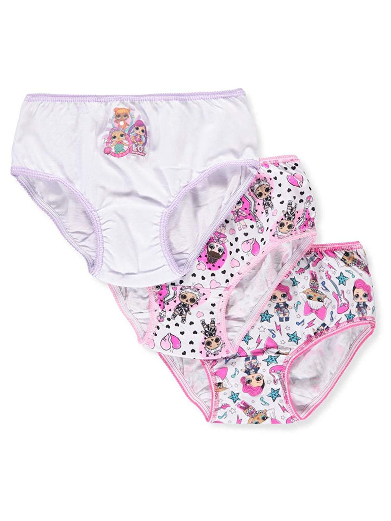 LOL Surprise Little Girls' 3-Pack Bikini Panties - Pink/Multi, 6