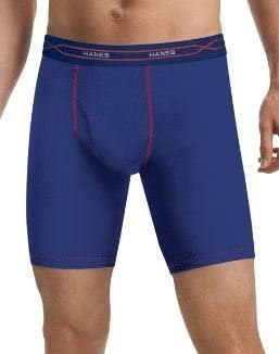 Hanes Men's 3-Pack X-Temp Performance Cool Long Leg Boxer Brief, Assorted, Medium