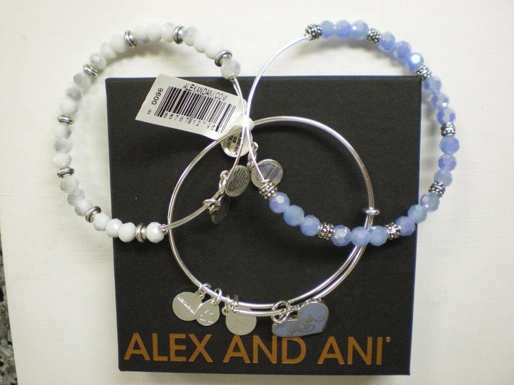 Alex and Ani Color Infusion Set of Three Mom Bangle Bracelet