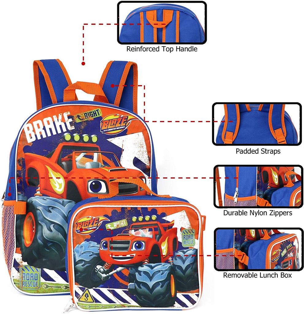 Blaze and the Monster Machines Backpack with Insulated Lunchbox