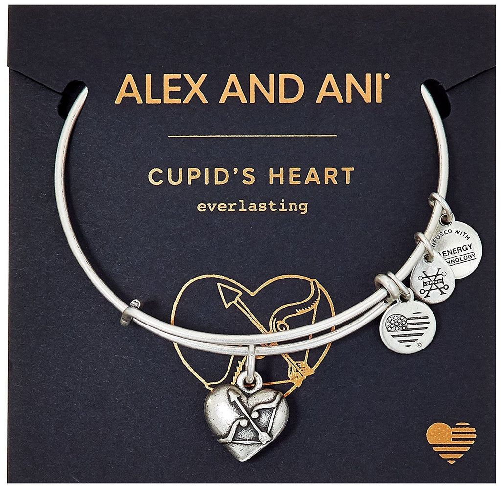 Alex and Ani Women's Path of Symbols - Cupid's Heart II Charm Bangle