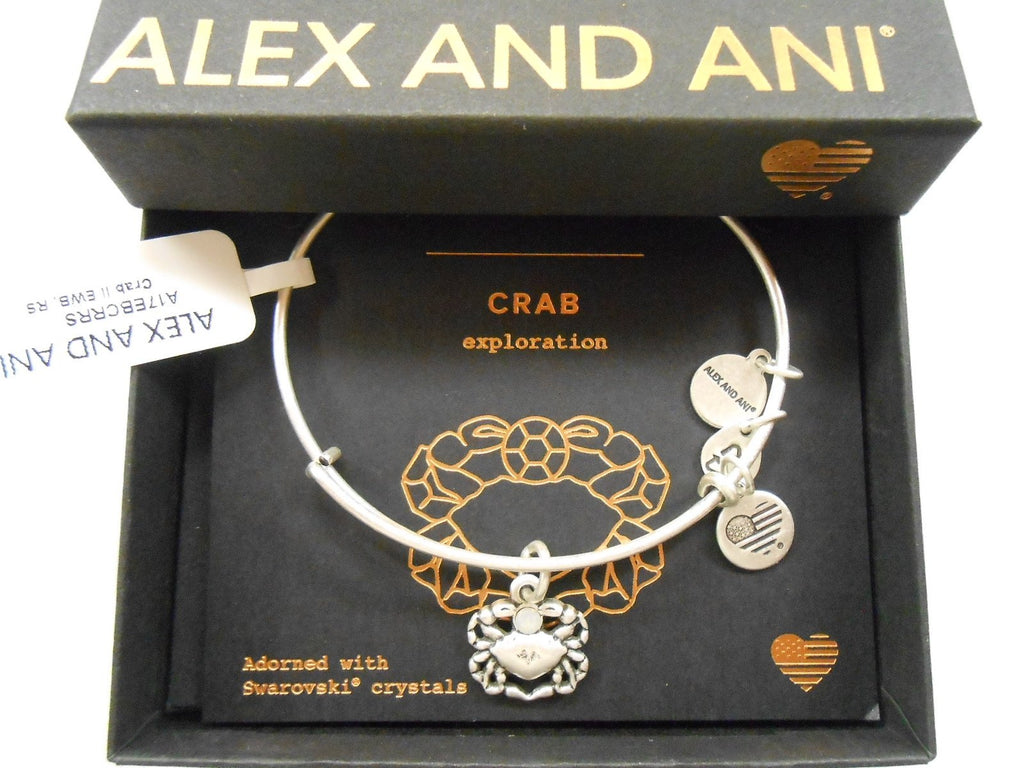 Alex and Ani Womens Crab Charm Bangle