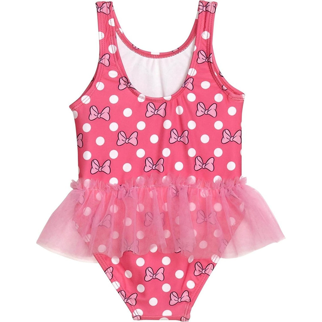 Disney Minnie Mouse Girls Swimwear Swimsuit (Baby/Toddler/Little Kid)