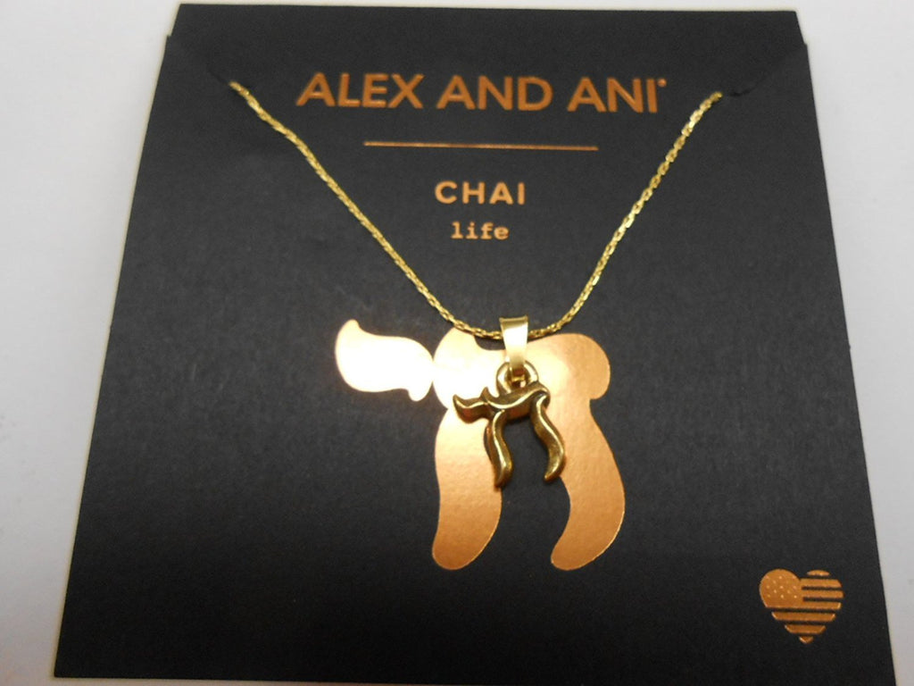 Alex and Ani Chai Necklace Rafaelian Gold