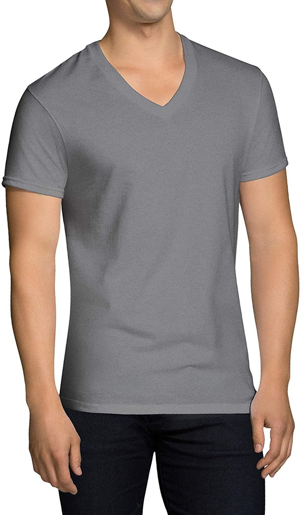 Fruit of the Loom Men's Stay Tucked V-Neck T-Shirt