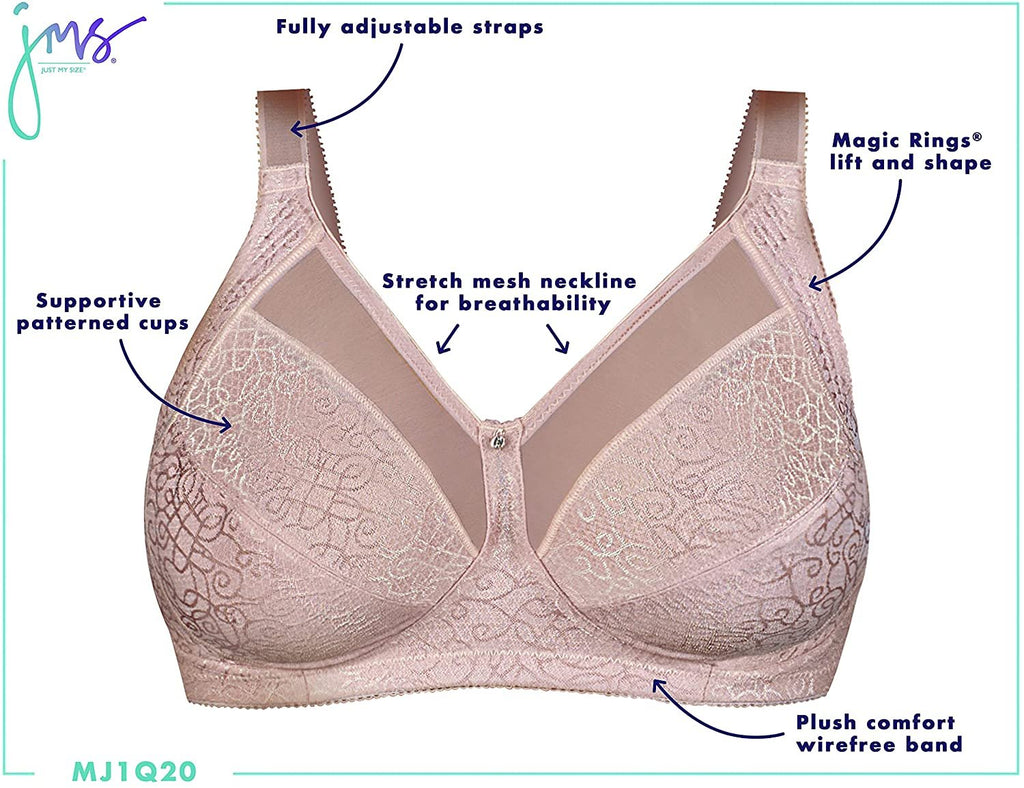 Just My Size Women's Comfort Shaping Wirefree Bra MJ1Q20