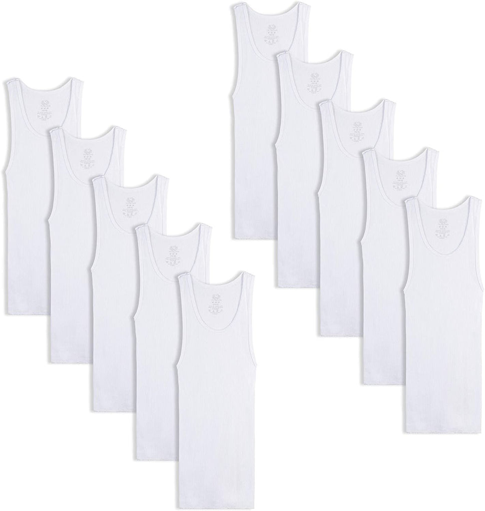 Fruit of the Loom Boys' Cotton Tank Top Undershirt (Multipack)