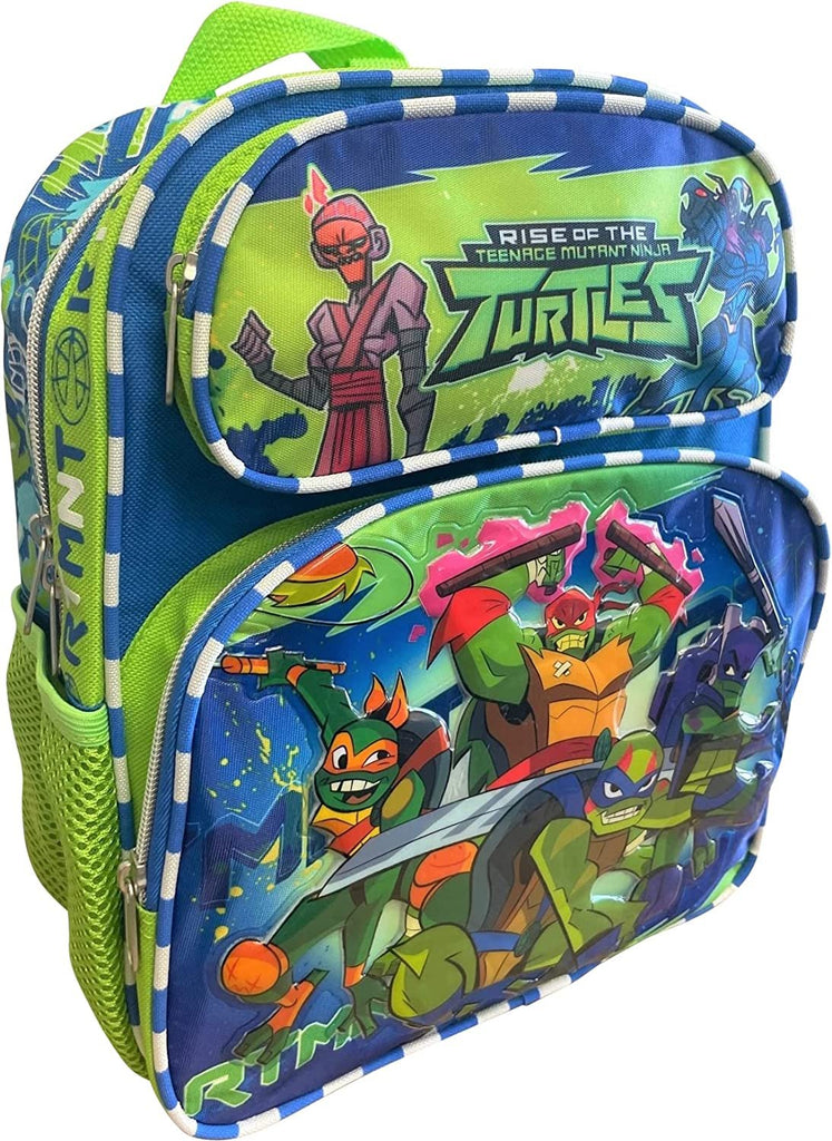 KBNL Ninja Turtles 12'' Toddler Size Backpack A19568, Blue and Red