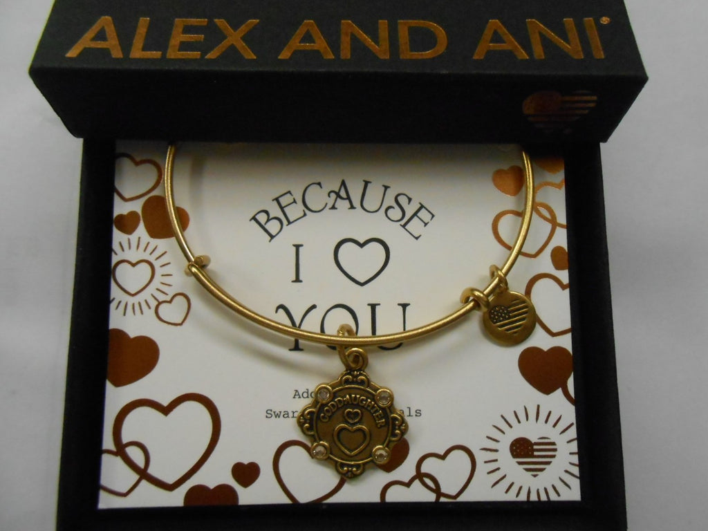 Alex and Ani Women's Because I Love You Goddaughter II Bangle