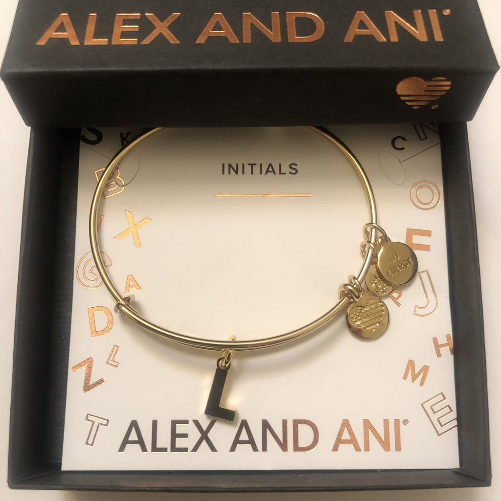 Alex and Ani Initial L III Bangle Bracelet