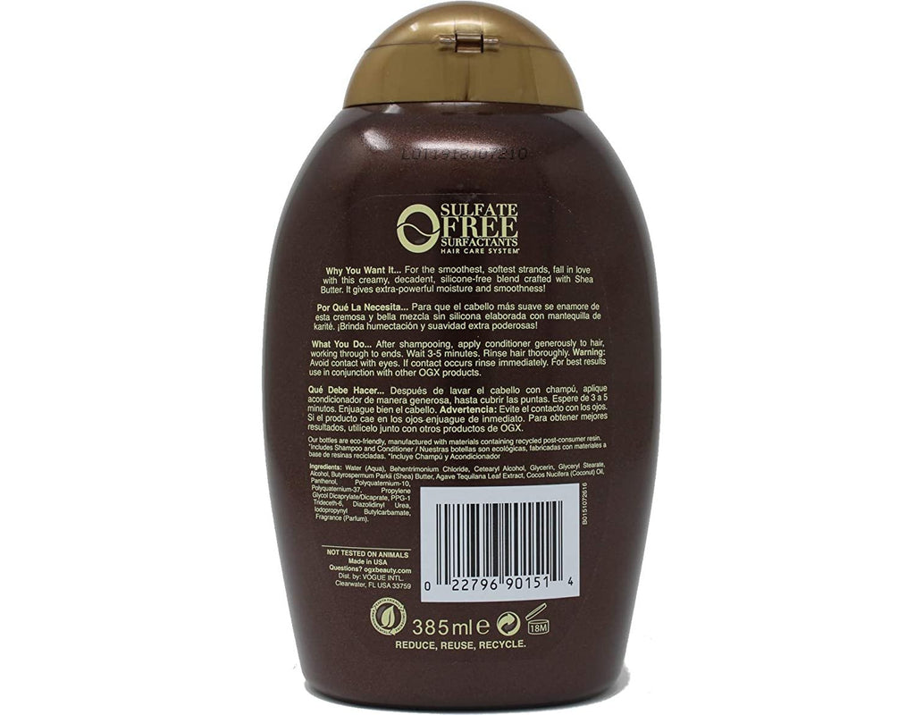 Ogx Conditioner Shea Soft & Smooth Frizz Defy 13 Ounce (385ml) (6 Pack)