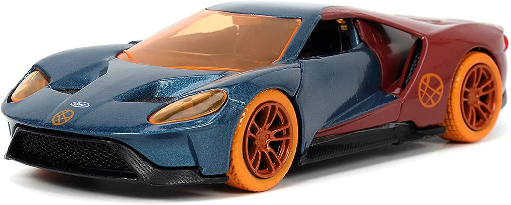 Jada Toys Marvel 1:32 2017 Ford GT Die-cast Car with 1.65" Dr. Strange Figure, Toys for Kids and Adults