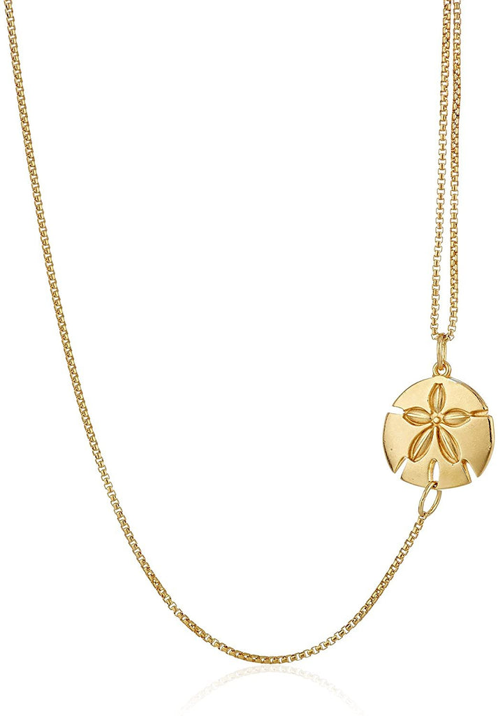 Alex and Ani Pull Chain Necklace Sand Dollar 14k Chain Necklace