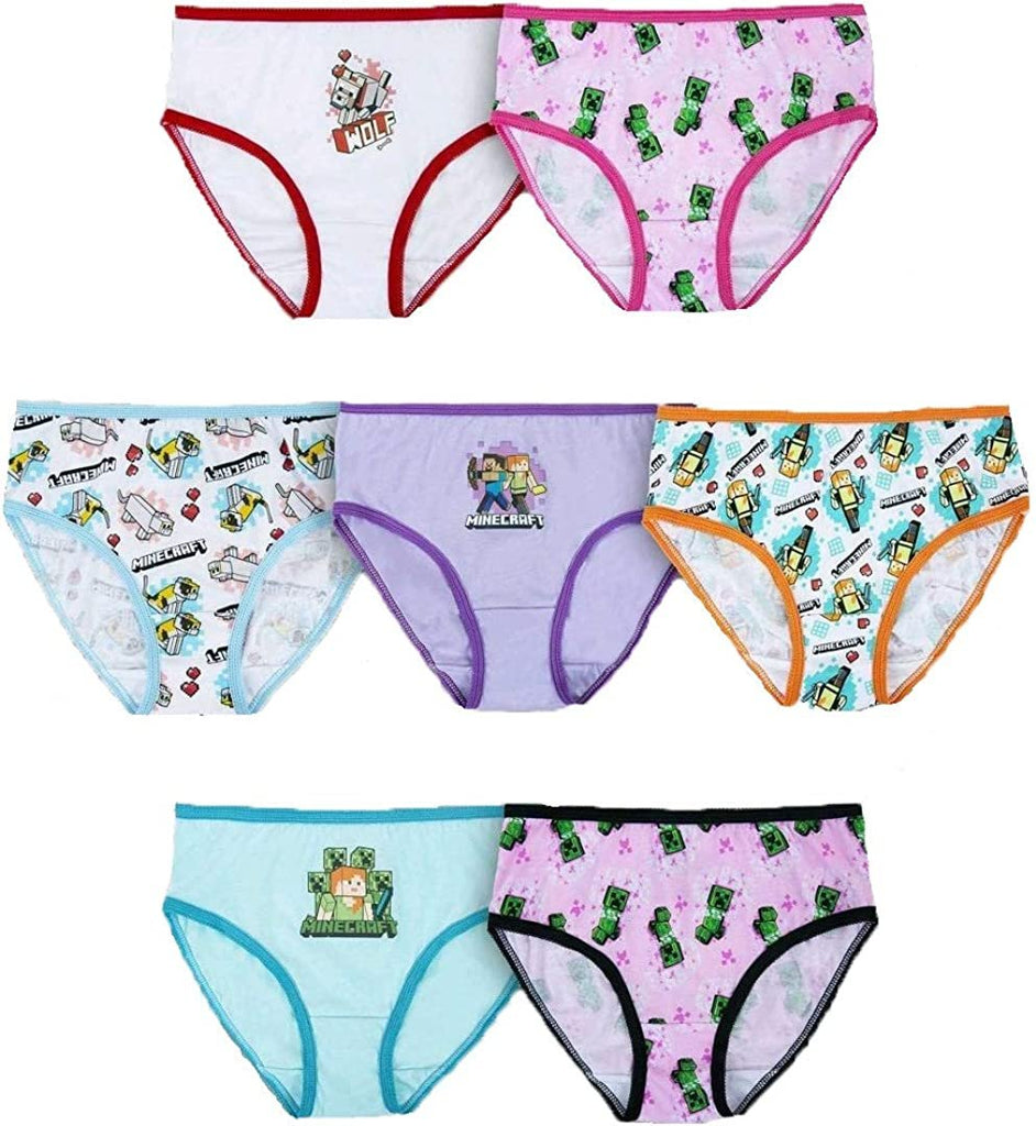 Minecraft 7 Pack Briefs Panties - 8