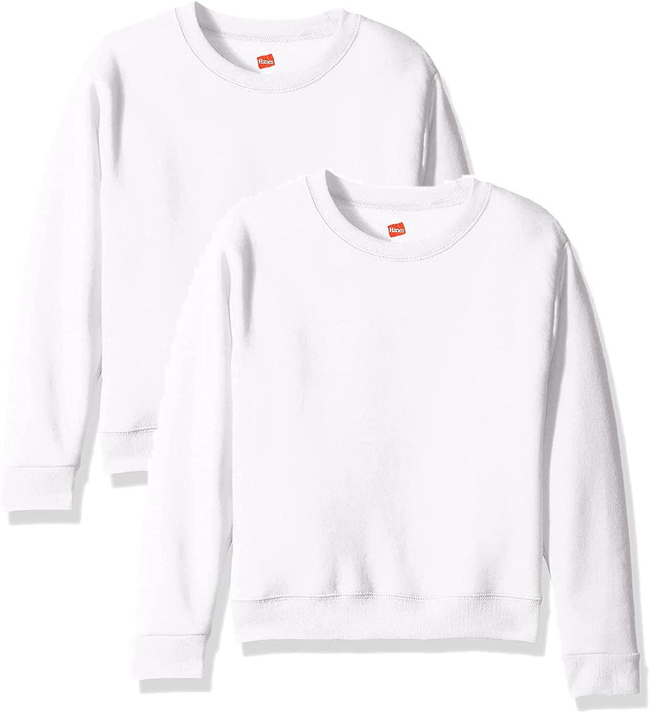 Hanes Girls' Fleece Sweatshirt (2-Pack)