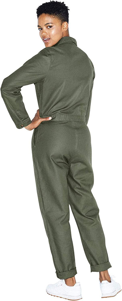 American Apparel Women's Long Sleeve Twill Coverall