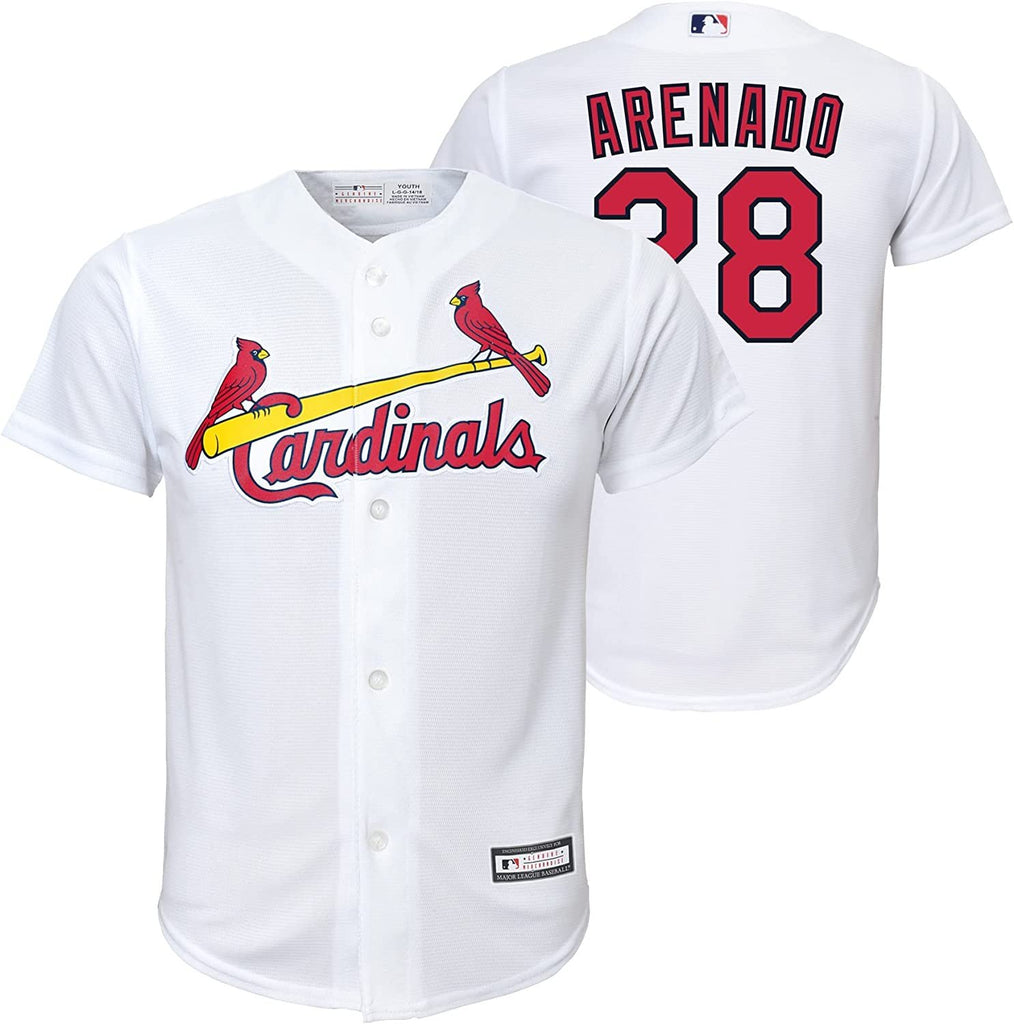 Nolan Arenado St. Louis Cardinals Youth Boys Home White Jersey