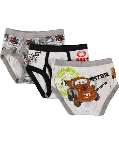 Cars Underwear 3-Pack for Toddler Boys (2T-8)