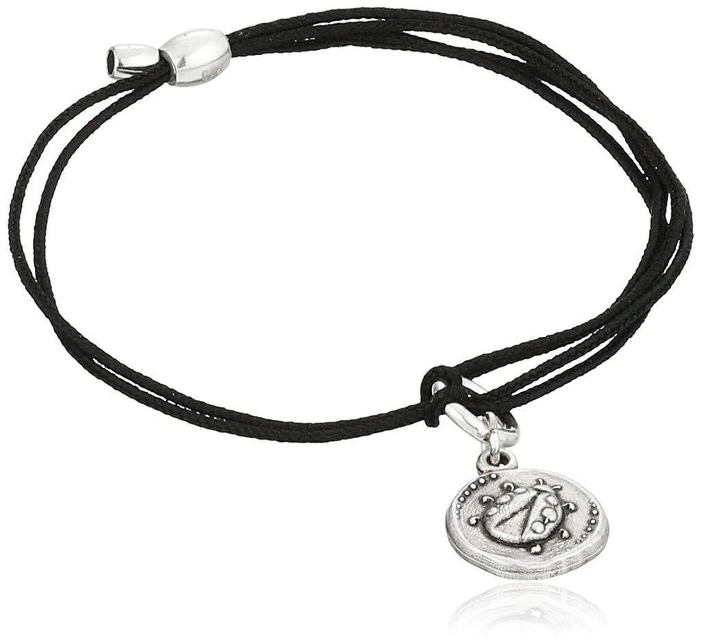 Alex and Ani Women's Kindred Cord Ladybug Bracelet Rafaelian Silver One Size