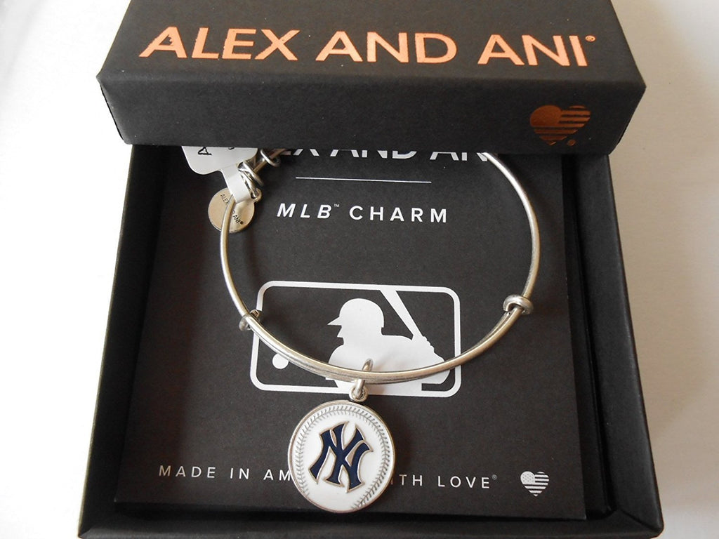 Alex and Ani Color Infusion New York Yankees Rafaelian Silver