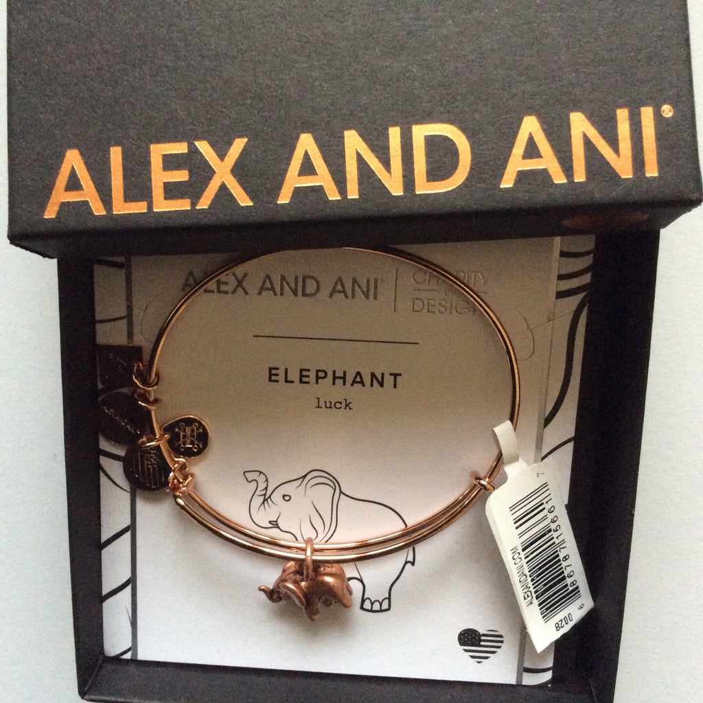 Alex and Ani Charity by Design, Elephant ii Bangle Bracelet