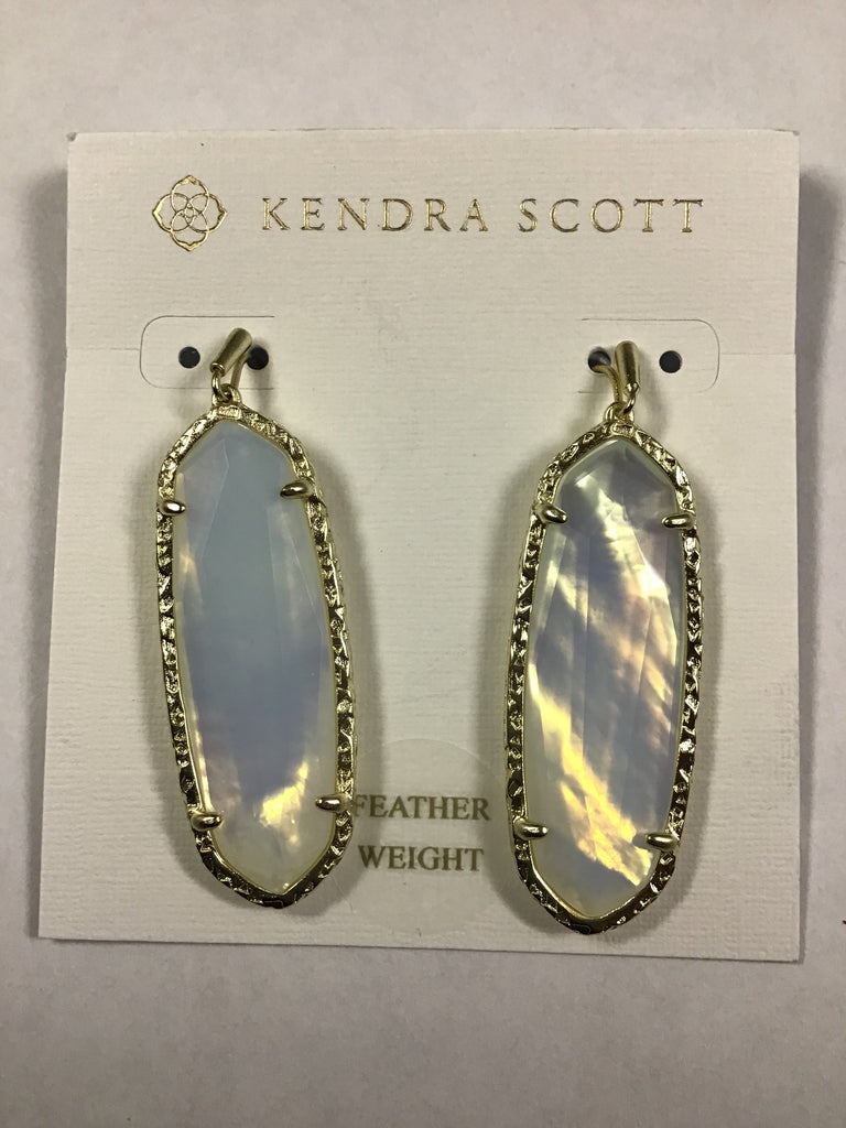 Kendra Scott Women's Layla Drop Earrings, Gold Opalite Illusion