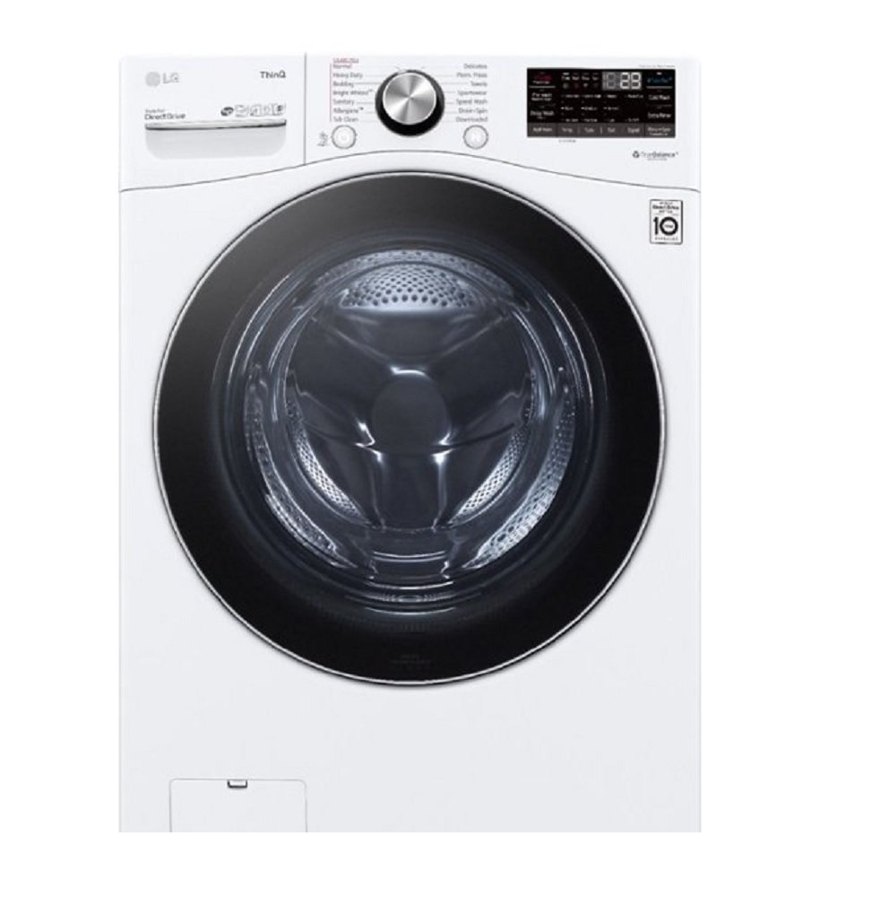 LG WM4200HWA 5.0 Cu.ft. Ultra Large Capacity Front Load Washer with AIDD, TurboWash, Steam and Wi-FiConnectivity, White