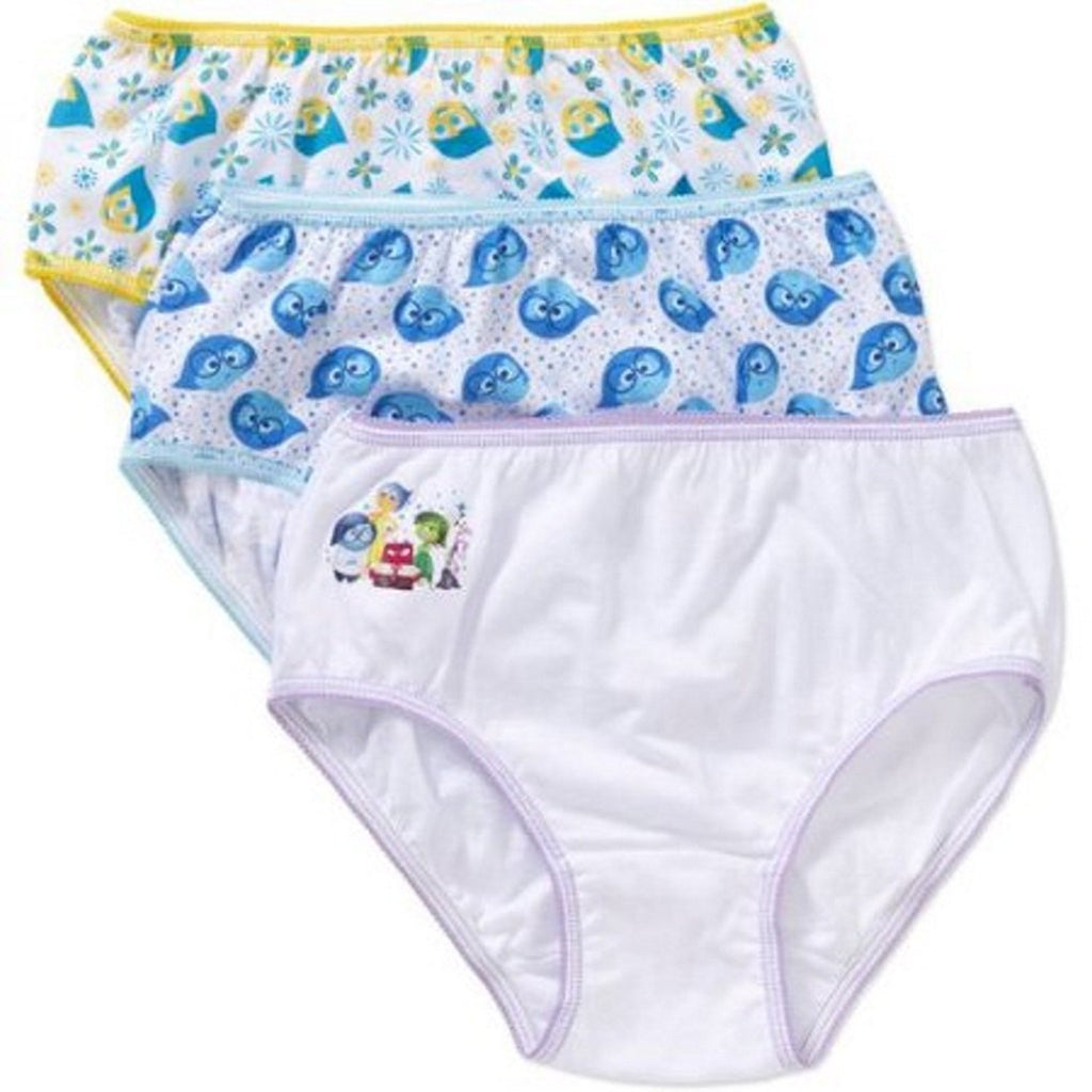 Inside Out Girls Underwear, 3 Pack Colors and Styles May Vary