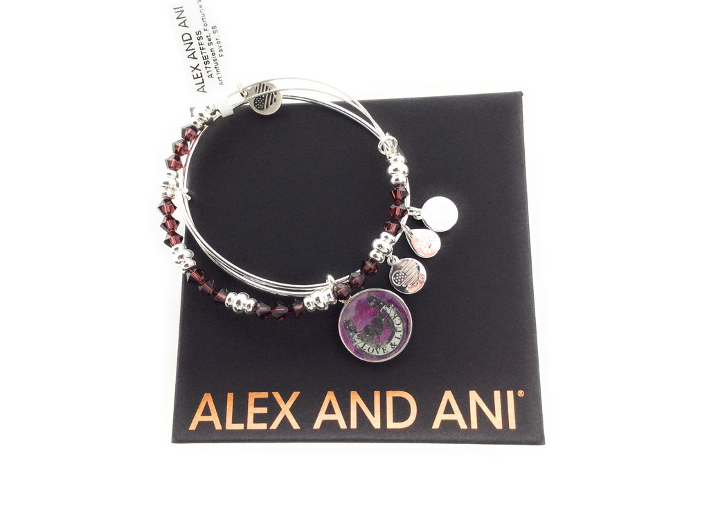 Alex and Ani Womens Art Infusion Bracelet Set, Fortune's Favor