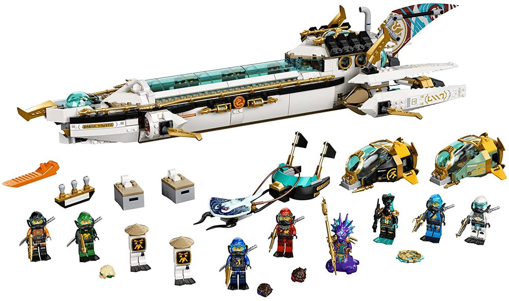 LEGO NINJAGO Hydro Bounty 71756 Building Kit; Submarine Toy Featuring NINJAGO Kai and Lloyd; New 2021 (1,159 Pieces)