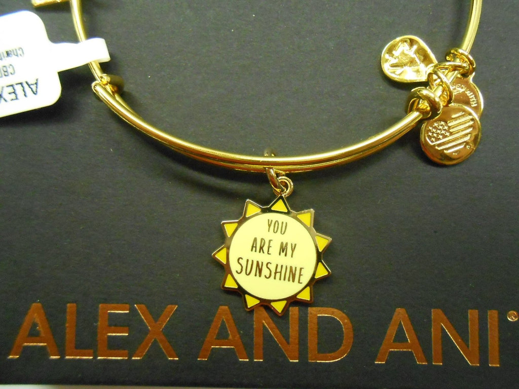 Alex and Ani Womens Charity by Design You are My Sunshine Bangle