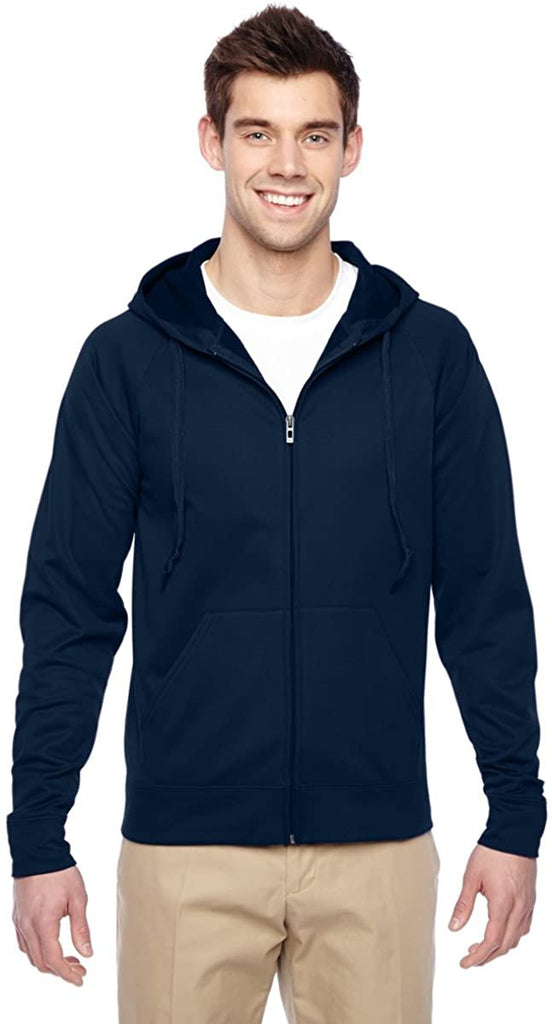 Jerzees Men's NuBlend Moisture Management Full Zip Hood Fleece